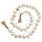 5ft. Paper Mache Round Distressed Beaded Garland with Tassel